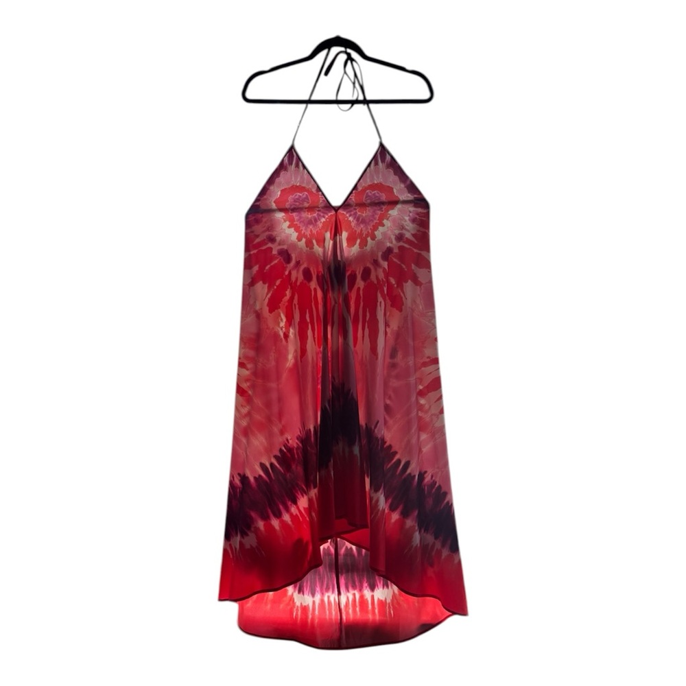 Boston Proper Tie Dye Dress Medium Boho High Low Festival